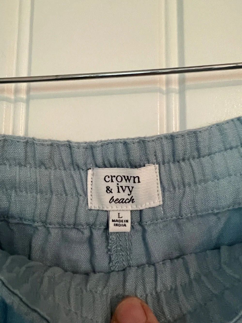 Crown & Ivy Beach Linen pants Large - Picture 3 of 5